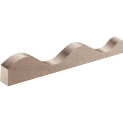 Listello per Laminato Ondulato Legno L.2 m Onda 76 x 18 mm 50 Pezzi - 2