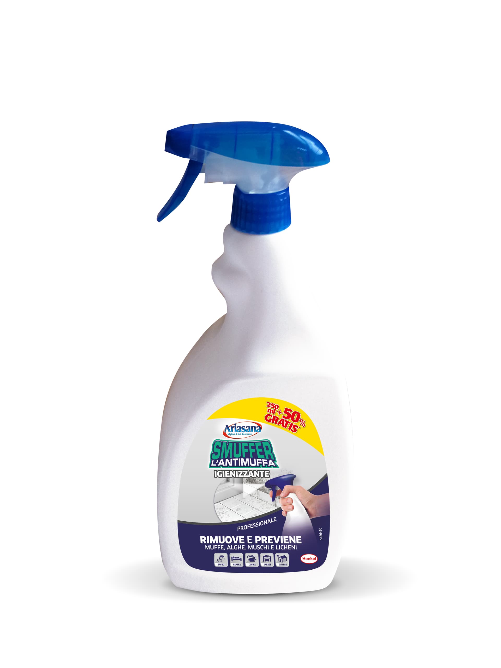 Antimuffa Ariasana Smuffer Ml. 250+ML.125 Gratis Henkel - 2
