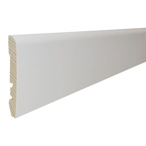Battiscopa Liscio Pircher Abete Bianco 10 x 70 mm H 2250 mm 10 Pezzi - 2