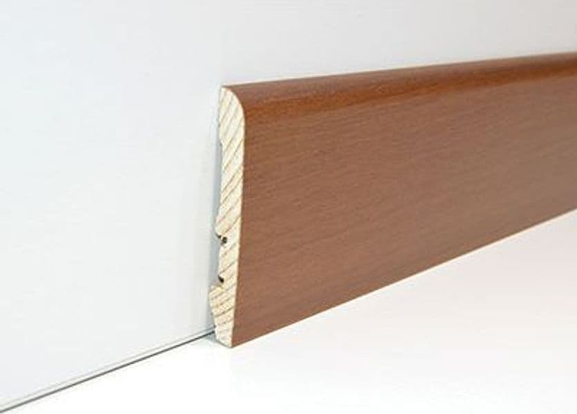 Battiscopa Liscio Pircher Abete Noce Chiaro 10 x 70 mm H 2250 mm 10 Pezzi - 2
