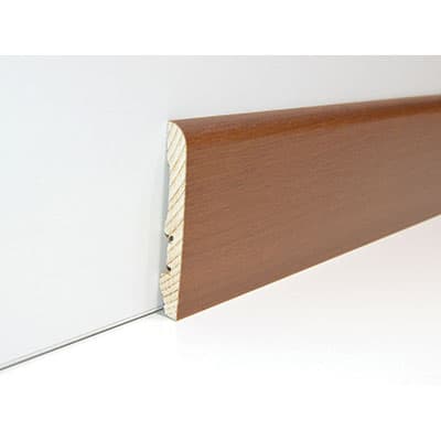Battiscopa Liscio Pircher Abete Noce Chiaro 10 x 70 mm H 2250 mm 10 Pezzi - 2