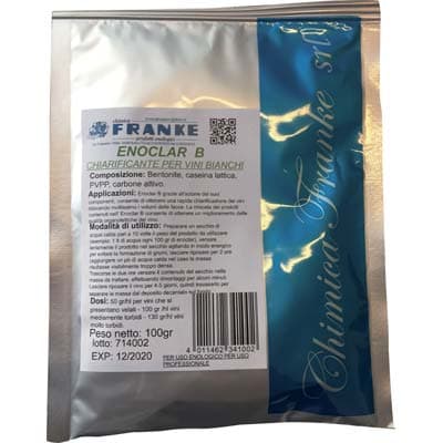 Chiarificante Enologico Enoclar B Franke Vino Bianco 100 g 5 Pezzi - 2