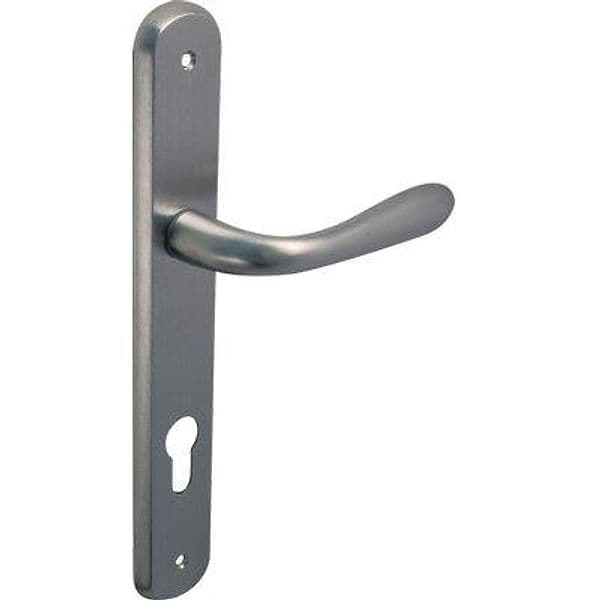 Maniglia Goccia Cromo Placca Foro Sagomato Q8 Int 90 mm 2 Pezzi - 2