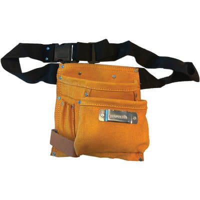 Borsa Carpentiere 2 Tasche con Porta Martello Effe Crosta Bovina con Cinta - 2
