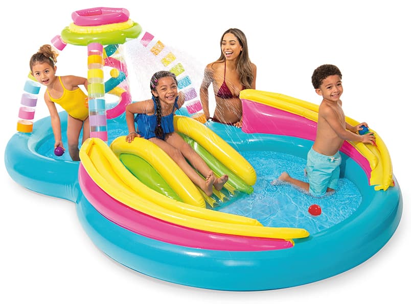 Play Center Rainbow Cm 295 x 191X109 H (L 206+168) Intex - 2