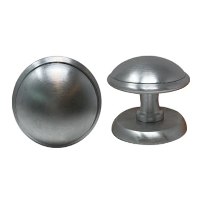 Pomolo per Portone Giada Ottone Cromo Satinato D.mm 70 Base D.mm 70 - 2