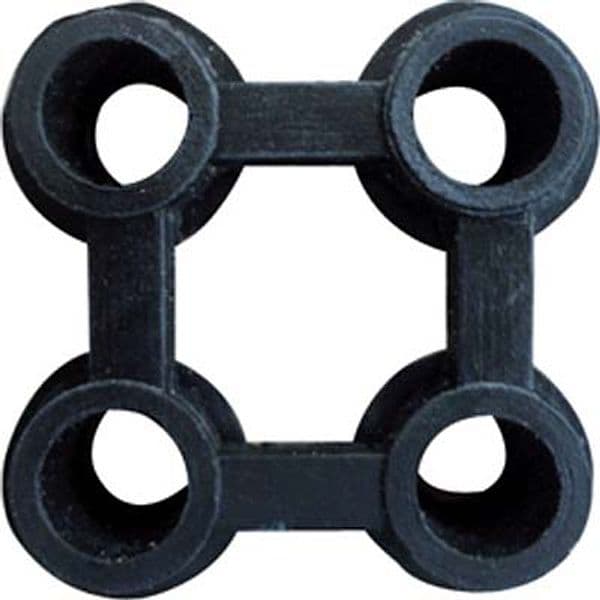 Giunzione per Zerbino Gomma Nido Ape Compos Nero 10 Pezzi - 2