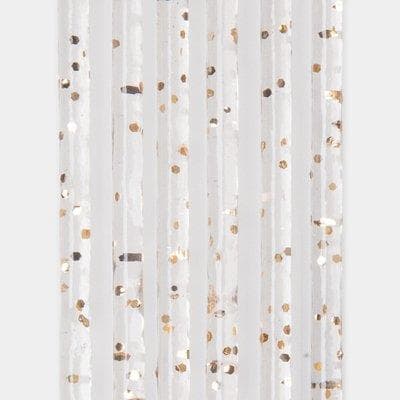 Tendina Pronta Luxor 144 Fili PVC Liscio Oro Glitterato Cm 120 H.cm 240 - 2
