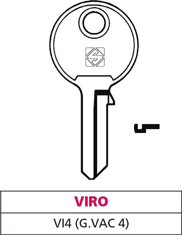 Chiave Ottone VI4 (g. Vac 0) Viro 20 Pezzi Silca