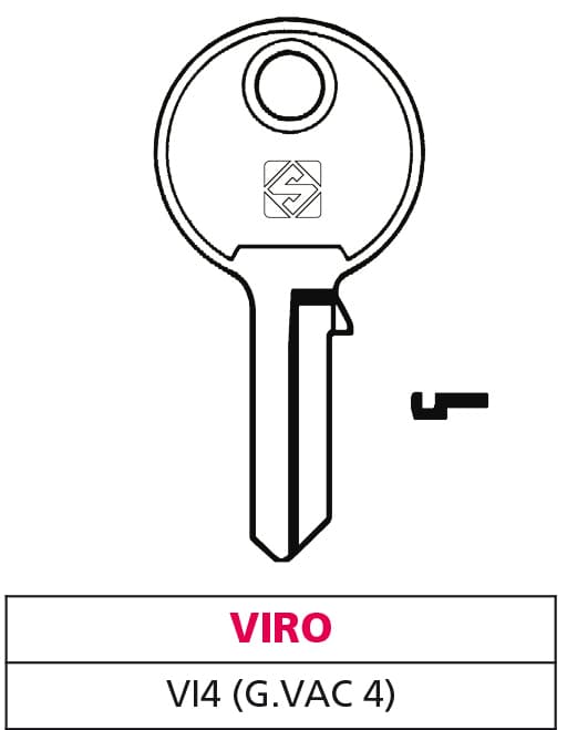 Chiave Ottone VI4 (g. Vac 0) Viro 20 Pezzi Silca - 2