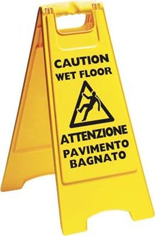Segnale Attenzione Pavimento Bagnato Apex Pp Cm 31 H.cm 67
