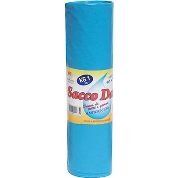 Sacco Immondizia Condominio Azzurro 80 x 110 cm 10 Pezzi - 2