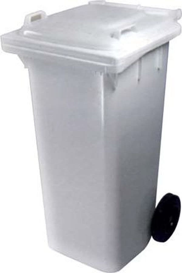 Bidone Immondizia Green 120 con Ruote Ics Bianco Lt 120 cm 55X50 H.cm 94 - 2