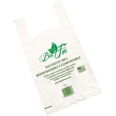 Sacco Spesa Bio Shopper con Soffietto con 14X50 27 cm 500 Pezzi - 2