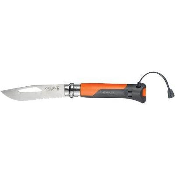 Coltello Opinel 08 Outdoor Mm 85 Pp Arancione Grigio - 2