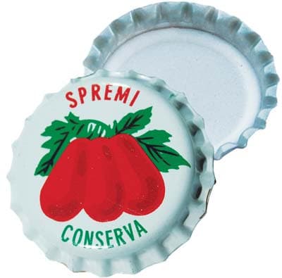 Tappo Corona Smaltato Pomodoro 80XPZ 100 26 mm - 2