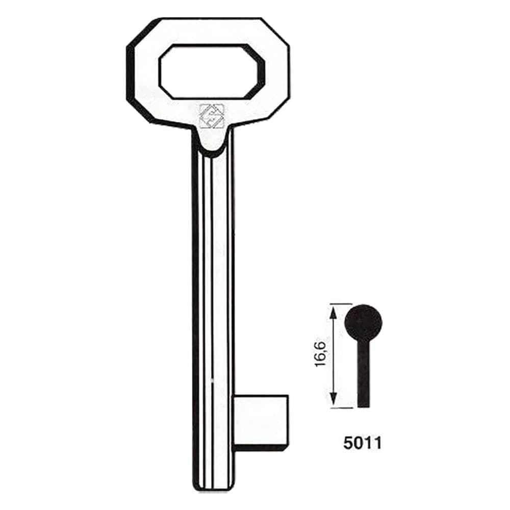 Chiavi Silca Patent Ferro 5011 Media 5 Pezzi