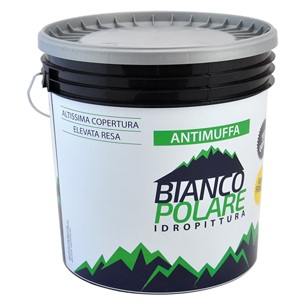 Pittura al Quarzo Acrilico Antimuffa Bianco Polare 4 lt - 2