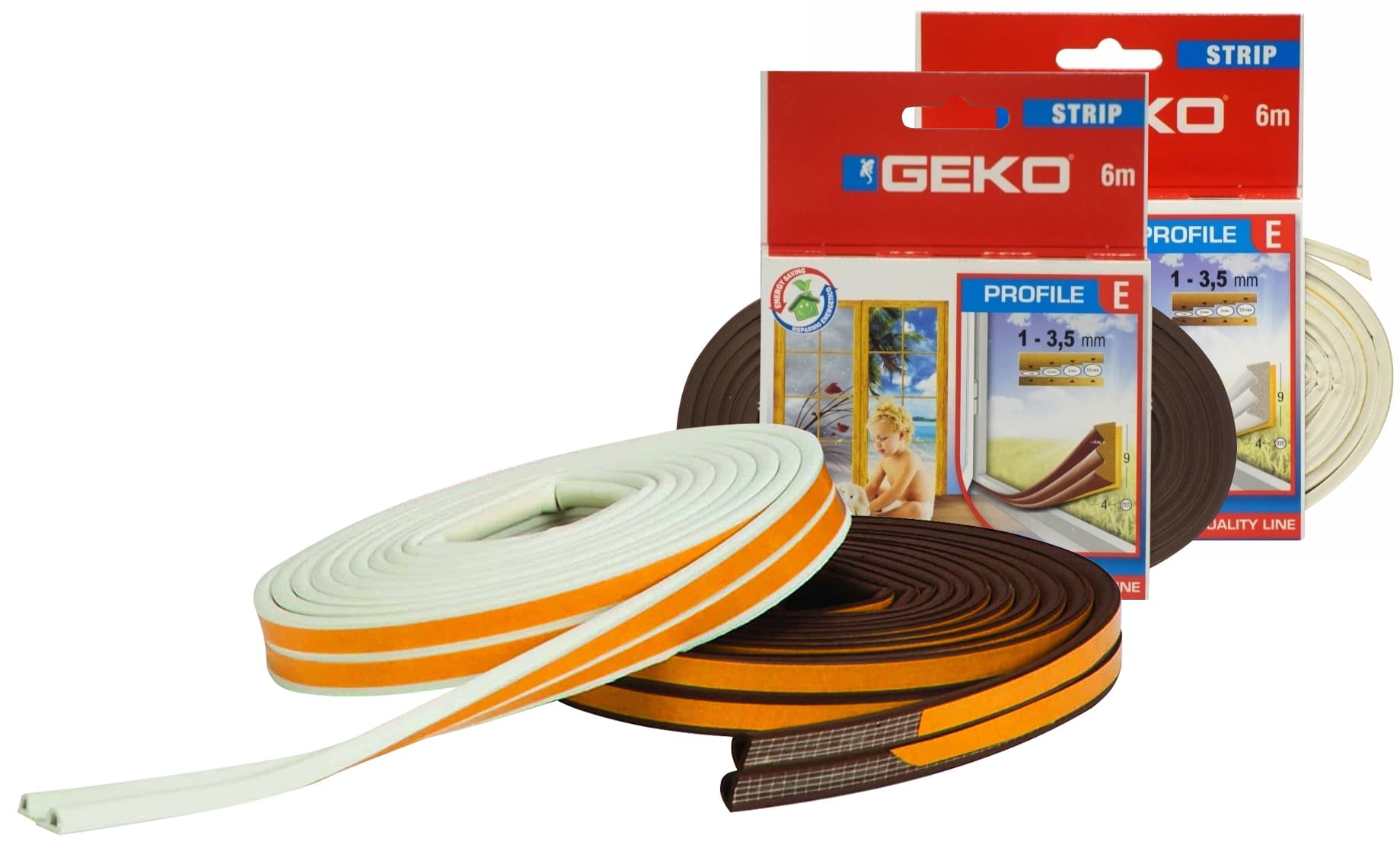 Parafreddo in Gomma Geko M 6 Profilo P Bianco - 2