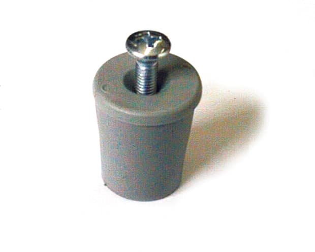 Paracolpo per Tapparelle con Rondella e Vite Colore Grigio Mm 41 50 Pezzi - 2