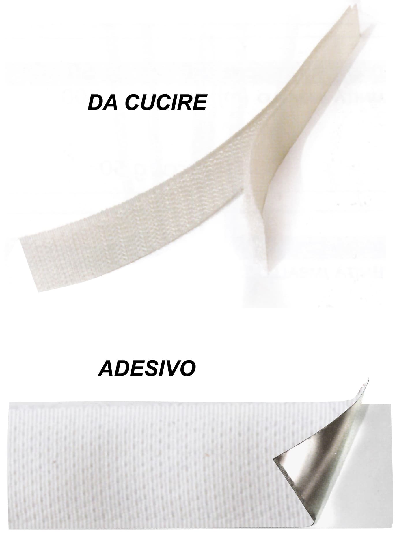 Nastro Velcro Bianco da Cucire Uncino 50 00 Metri - 2