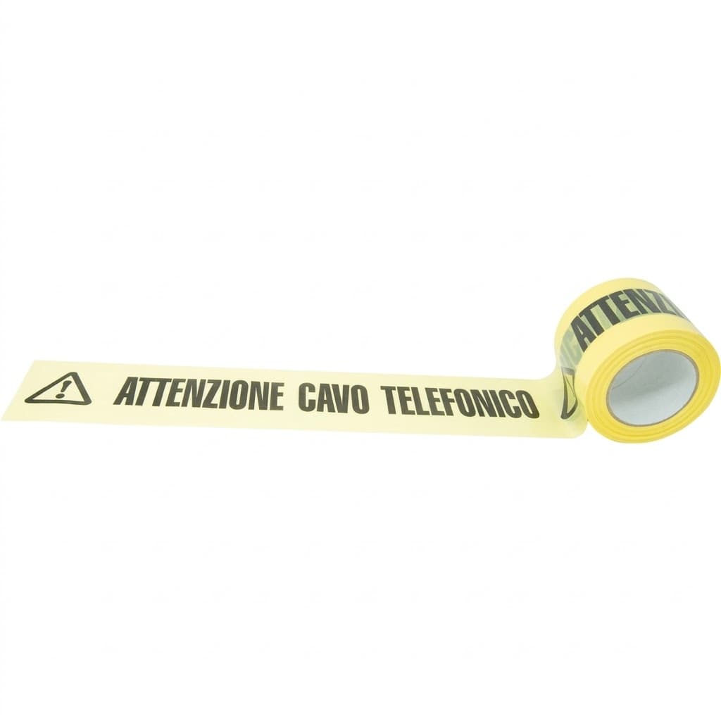 Nastro Segnaletico Attenzione Cavi Telefonici Cm 10 x 200 M L. Colore - 2