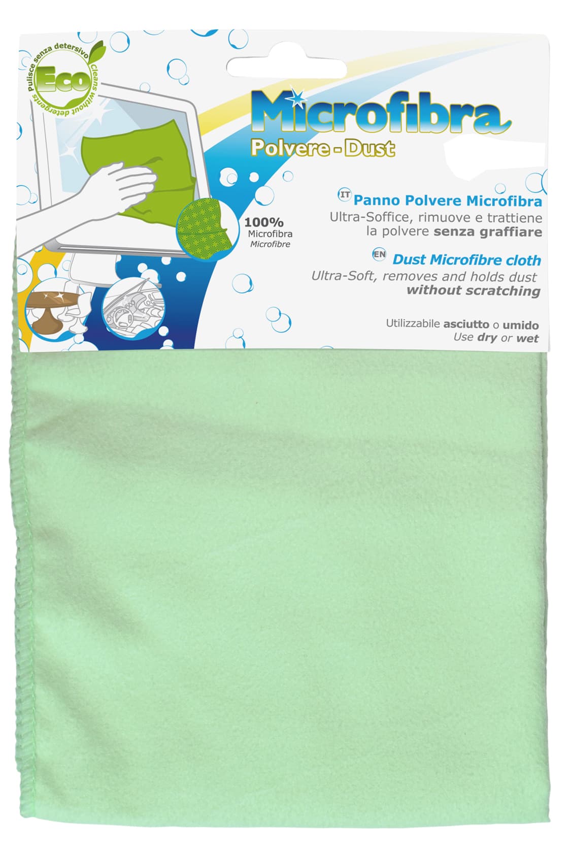 Panno per Polvere in Microfibra Cm 30 x 40 12 Pezzi - 2