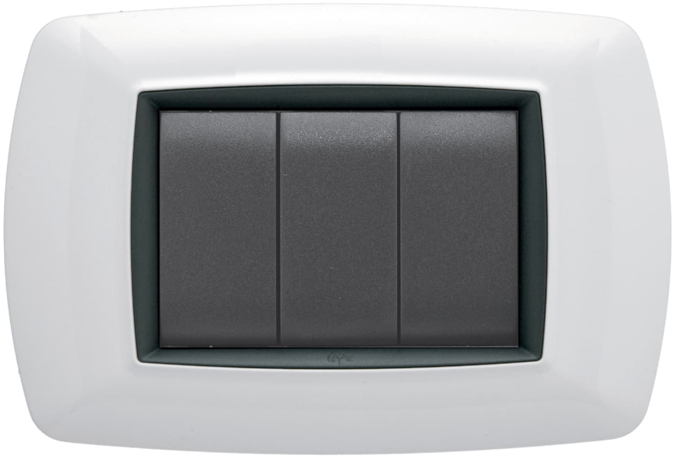 Placca Life Colore Bianco 3 Posti 20 Pezzi Feb Elettrica - 2