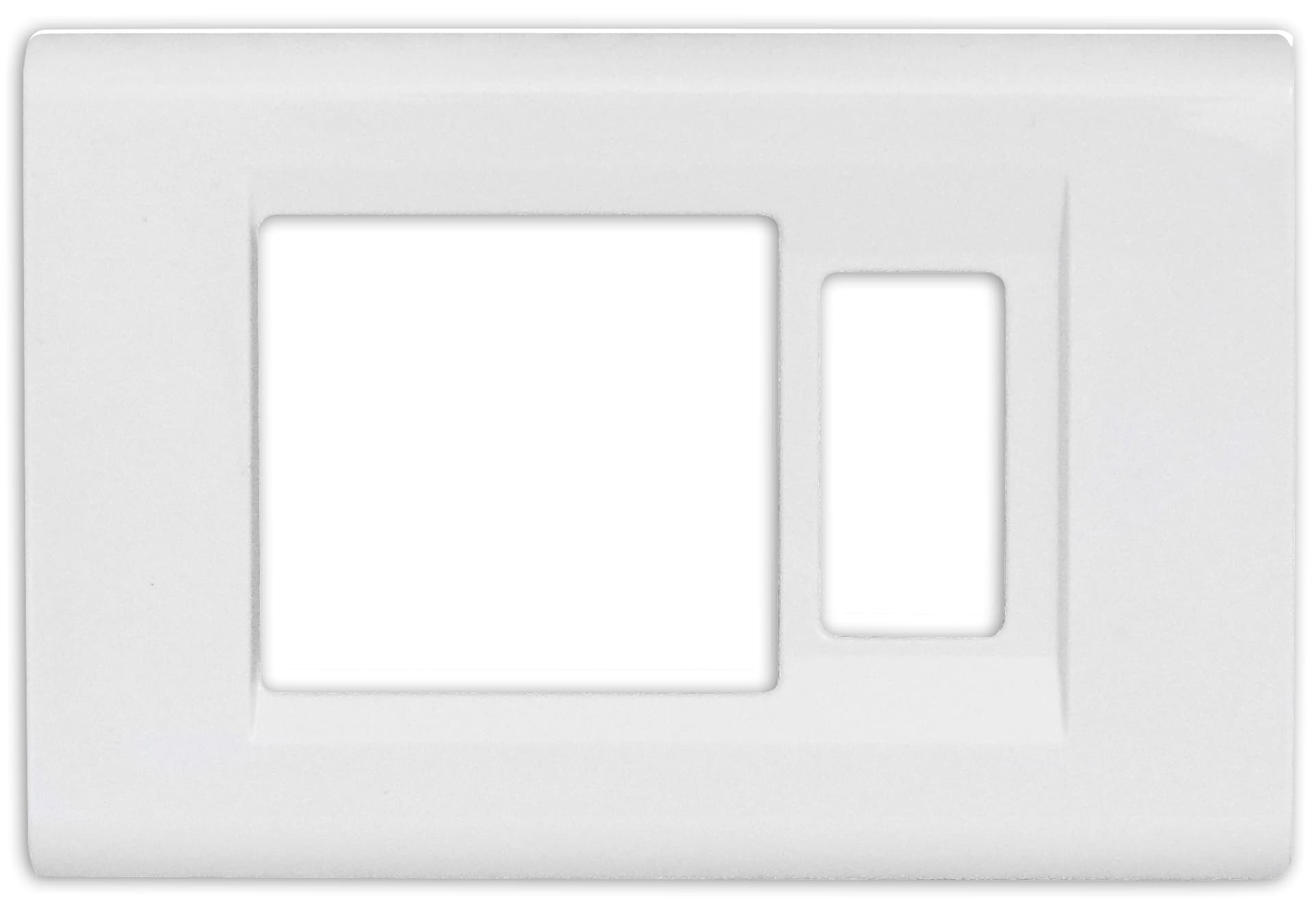 Placca Click per SCHUKO+1 P Colore Bianco 50 Pezzi Feb Elettrica - 2