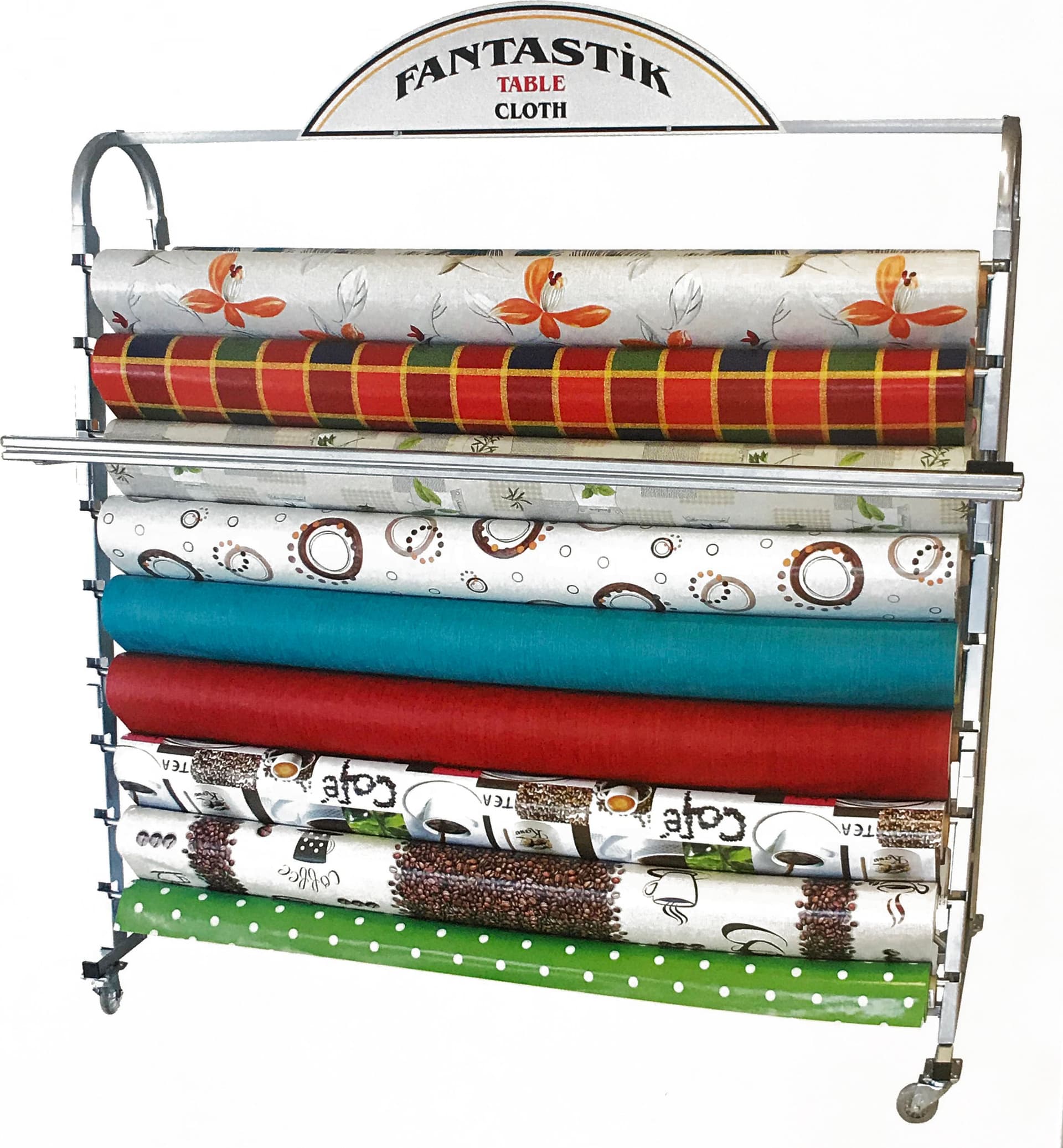 Espositore per Tovagliato Fantastik Capacità 18 Rotoli Cm 155 x 52X175 H – Autres