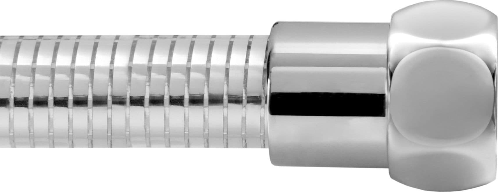 Flessibile Silver Metallic 1/2 F x 1/2 F (ghiera Cono) Cm 200 Parigi - 2