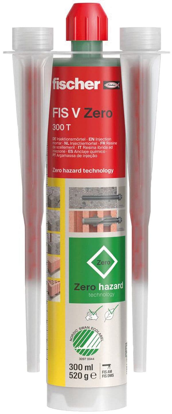 Ancorante Chimico Fis V Zero 300 T Cartuccia Ml. 300 10 Pezzi Fischer - 2