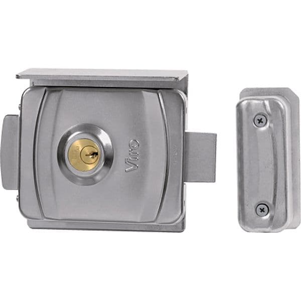 Serratura Cancello Applicare Elettrica V9083 Viro C.tondo Fisso con Scr