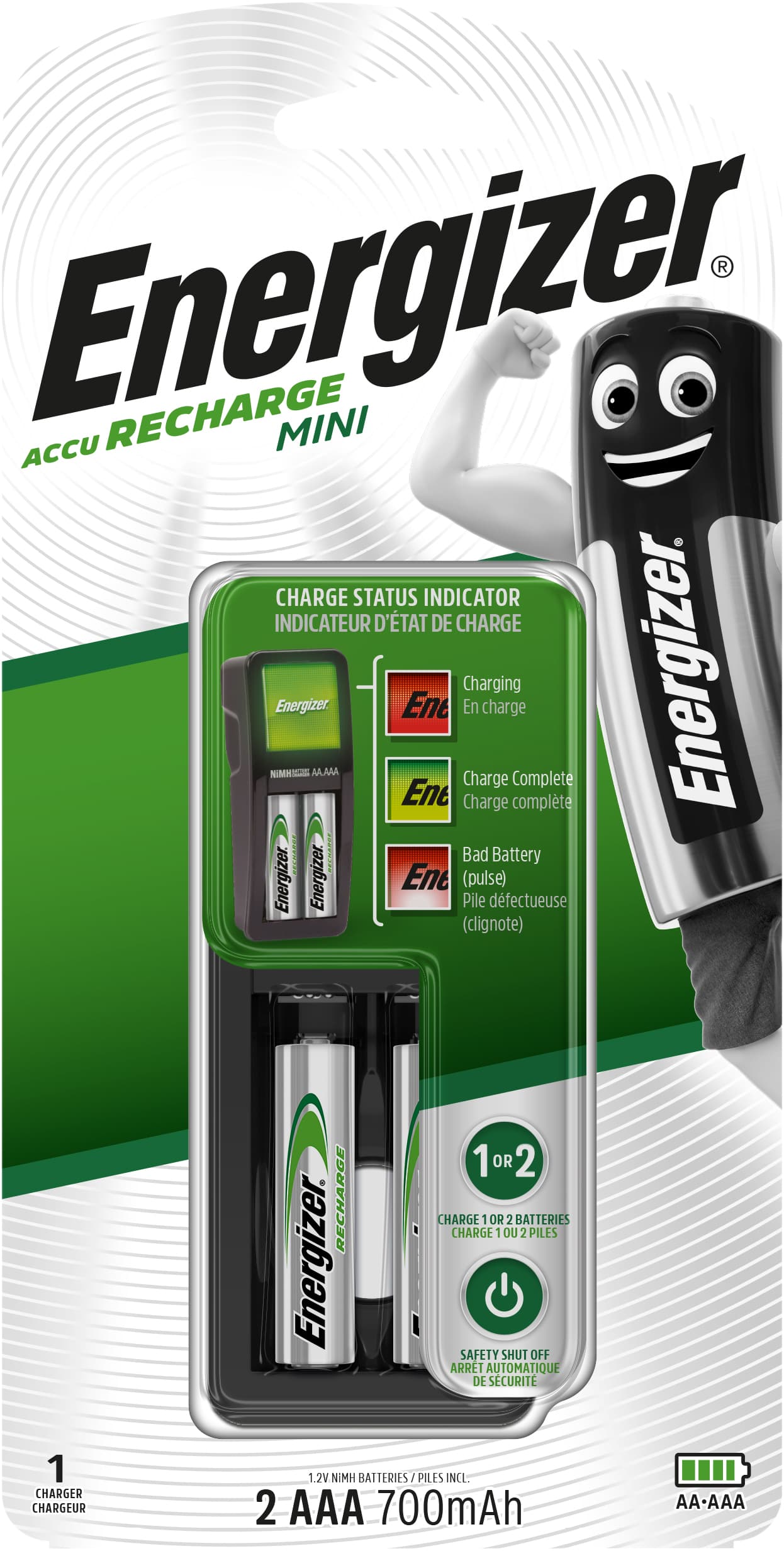 Caricabatterie + 2 Ministilo Power Plus Energizer - 2