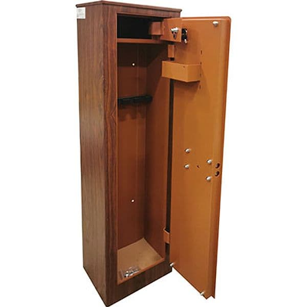 Armadio Porta Fucili Wood 5 Posti Effe con Tesoretto Cm 35X25 H.cm 145 - 2