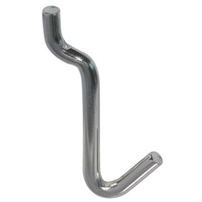 Gancio Uncino Acciaio per Pannello Espositivo Cromato 15 x 42 mm 200 Pezzi - 2