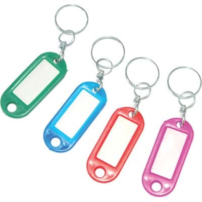 Portachiave con Targhetta con Givolare con Anello Pronty Mix Colori 4 Pezzi - 2