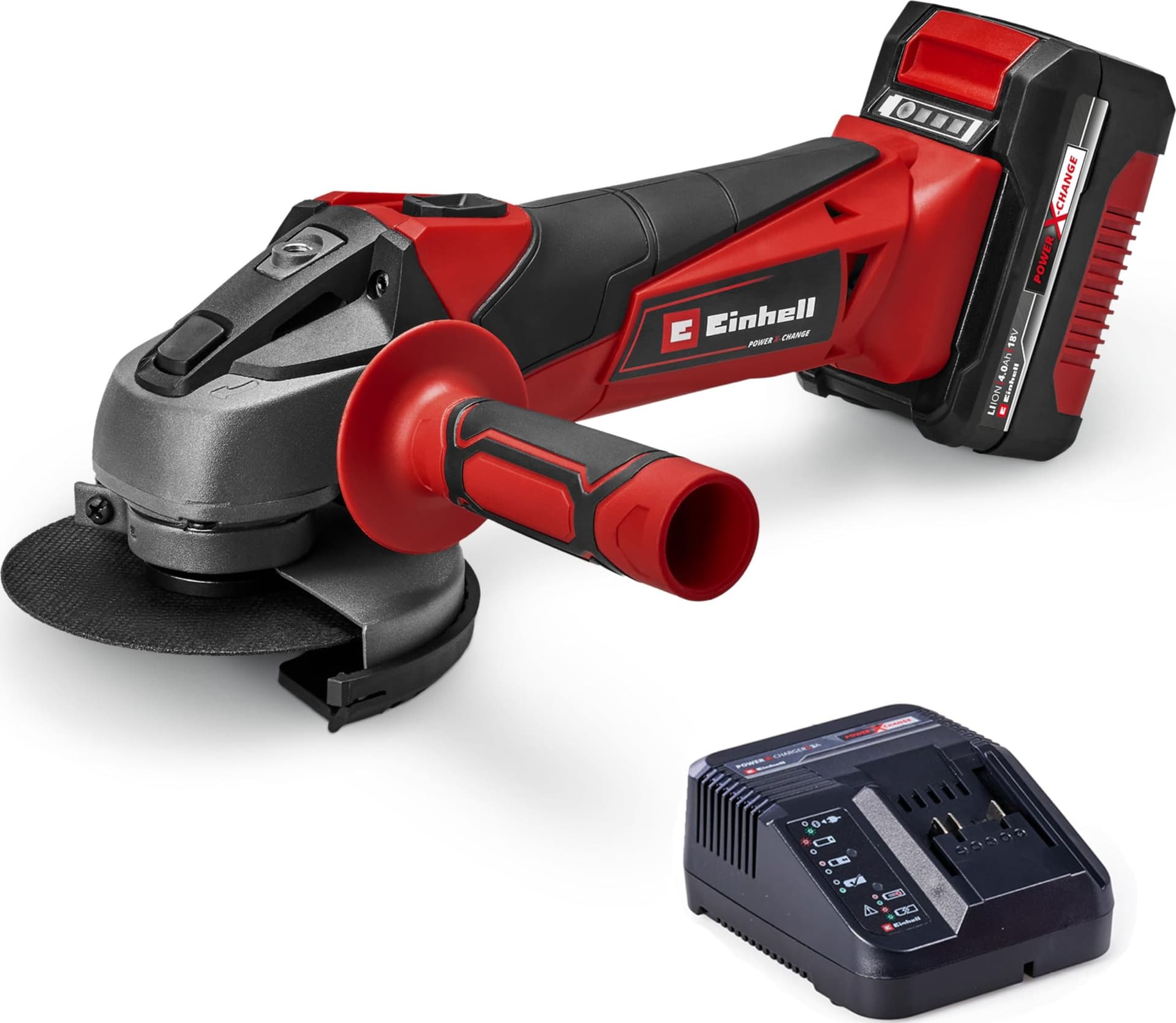 Smerigliatrice Ang Batteria TCAG18 a 115 Li Einhell Volt 18 Ah 4 Xchange