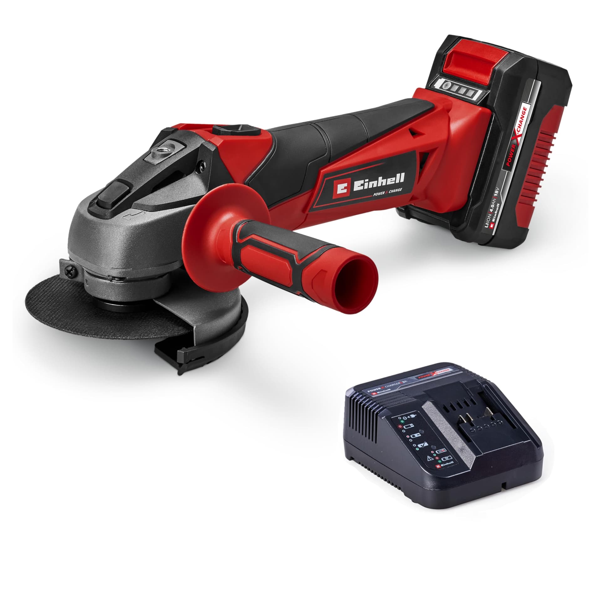 Smerigliatrice Ang Batteria TCAG18 a 115 Li Einhell Volt 18 Ah 4,0 Xchange - 2