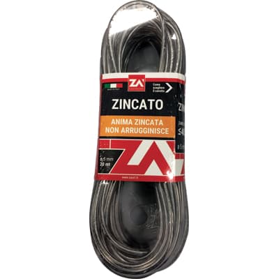Cavetto Acciaio Zincato Trasparente 20 m 5,0 mm 2 Pezzi - 2