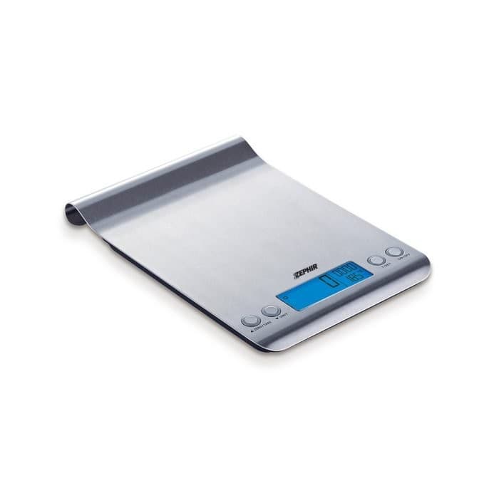 Bilancia Digitale Cucina ZHS520 Zephir Kg 5 1 g Acciaio 2XAA Non Incluse - 2