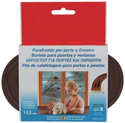 Parafreddo Geko Strip Profilo e Gomma Epdm Espansa Marrone 6 m 10 Pezzi - 2