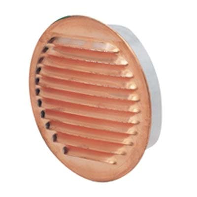 Bocchetta Aerazione Rame Tonda Boccaglio Plastica 100 mm 2 Pezzi - 2