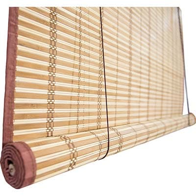 Tapparella Midollino Naturale Bordata con Carrucole Cm 150 H.cm 300 - 2