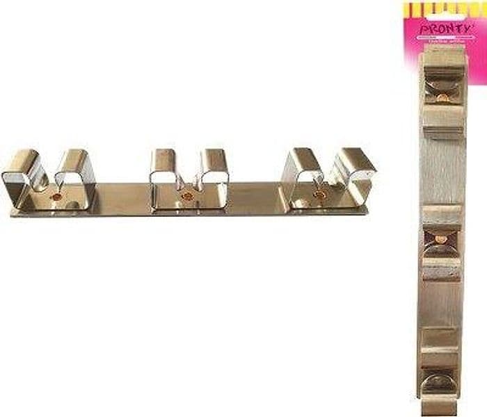 Gancio Portascope Pronty Inox 3 Posti 6 Pezzi - 2