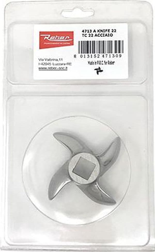 Coltello per Tritacarne Elettrico Inox Reber Autoaffilante N° 32