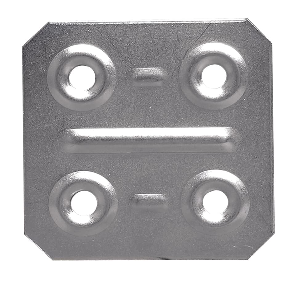 Piastrina di Giunzione Ferro Zincato 200 Pezzi. Mm 40 x 40 - 2