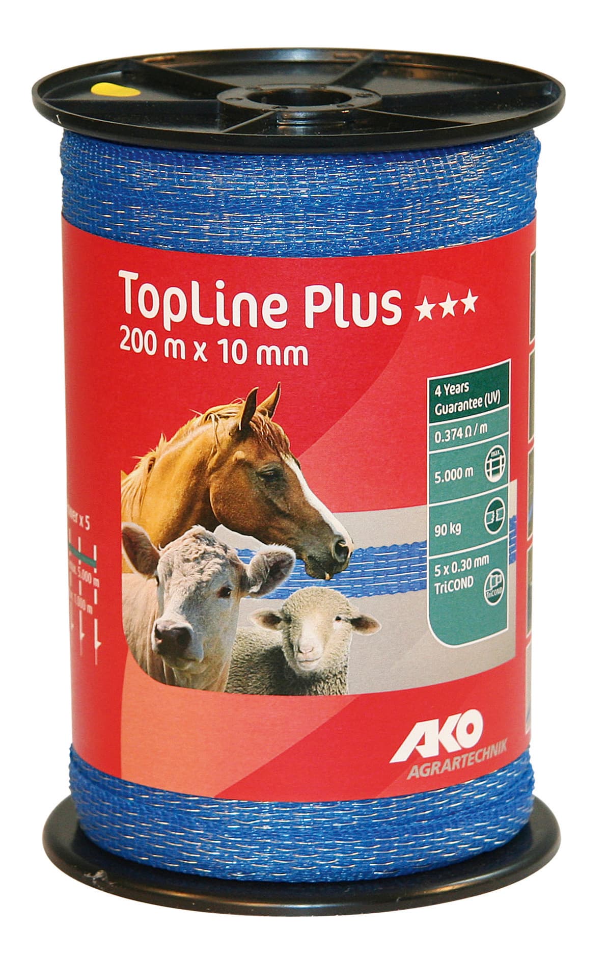 Fettuccia Elettrificata per Recinto Toplineplus Blu M 200 H. Cm 1 Fili 5 - 2