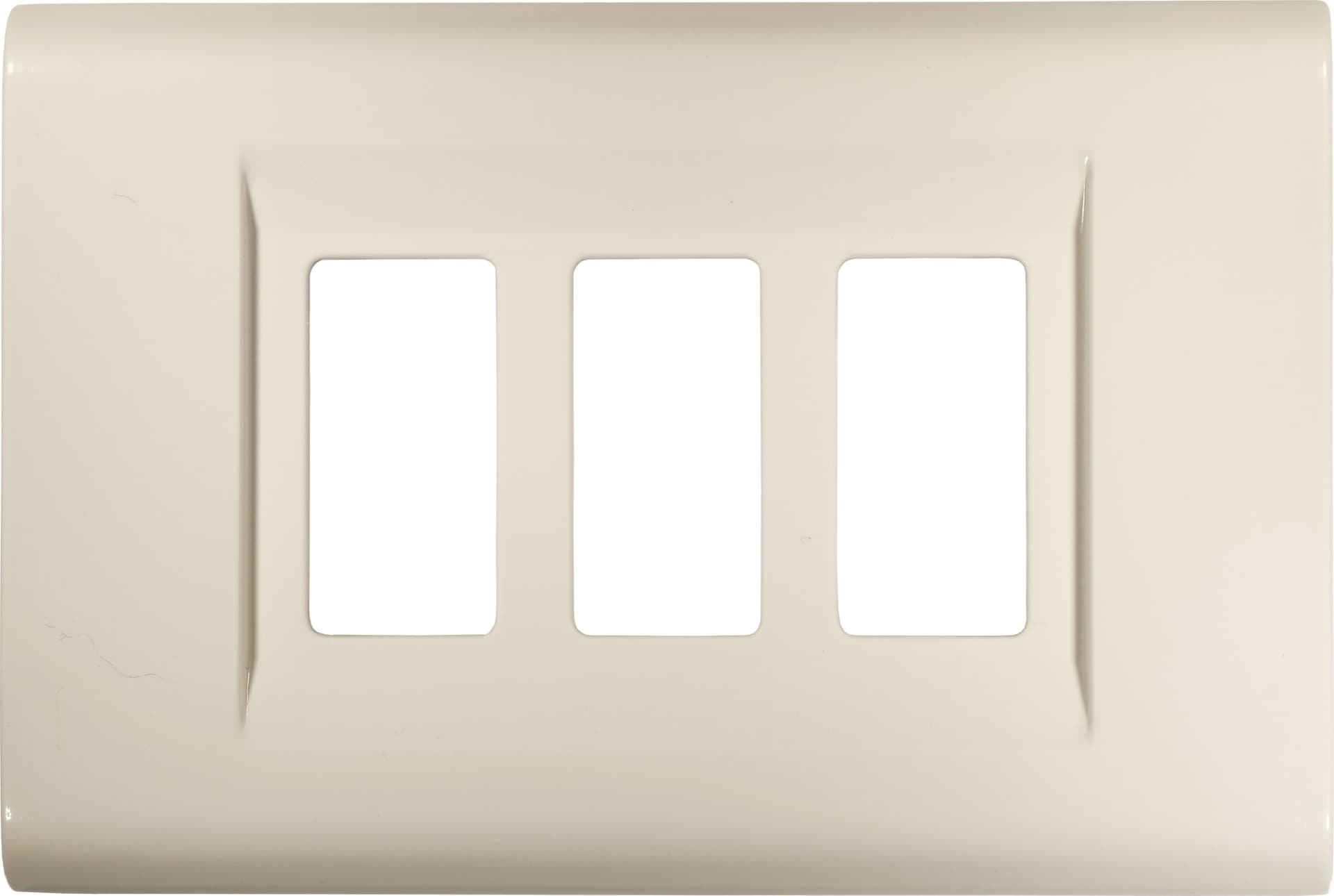 Placca Click Colore Bianco 3 Posti Feb Elettrica - 2