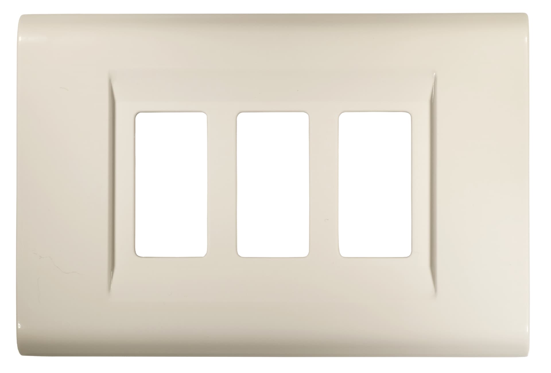 Placca Click Colore Bianco 3 Posti Feb Elettrica - 2